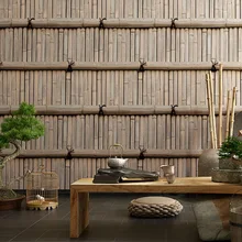 Retro 3d stereoscopic bamboo wallpaper Chinese style vintage tea house restaurant Japanese bar restaurant waterproof wallpaper Retro 3d stereoscopic bamboo wallpaper Chinese style vintage tea house restaurant Japanese bar restaurant waterproof wallpaper