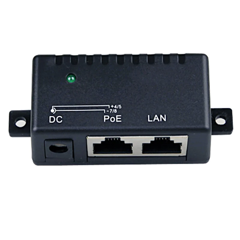 1000Mbps 5V 12V 24V 48V/1A POE Injector Power Splitter for IP Camera
