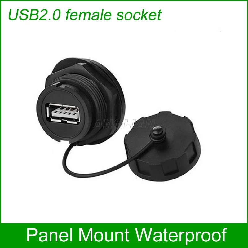1 шт. водонепроницаемый удлинитель для штепсельной вилки USB 2 0 3 0|connector ip67|connector