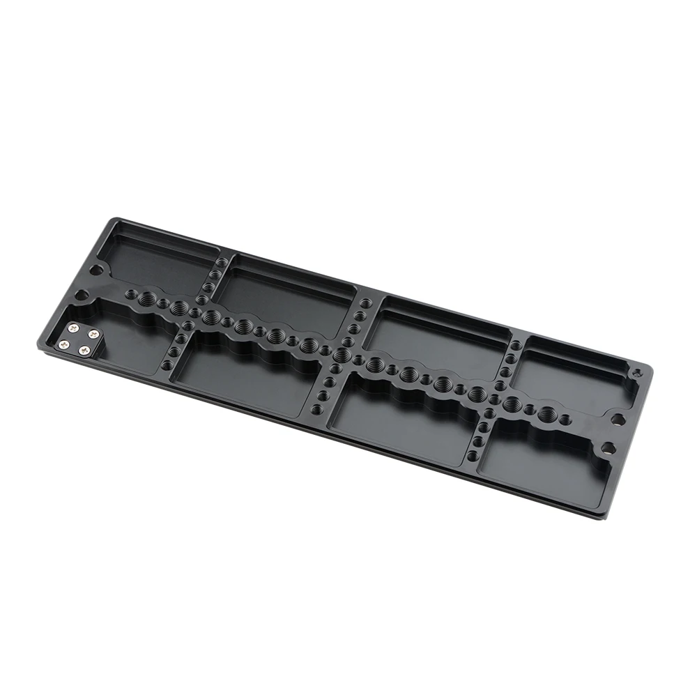 CAMVATE 12" Versatile Standard ARRI Dovetail Bridge Plate With 3/8"-16 Camera Mount Studs For Rod Support Brackets/Bridge Plates