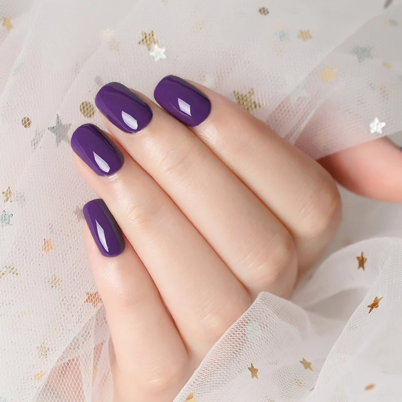 Yiday 1 шт., сиреневый фиолетовый УФ-гель для ногтей, Полупостоянный Гибридный лак, впитывающий лак, Гель-лак, УФ-светодиодный клей для макияжа, женские ногти