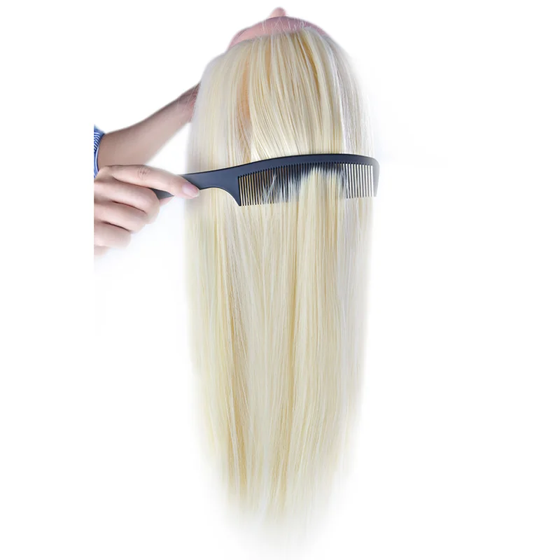 cabelo com 65cm cabelo loiro cabeça de