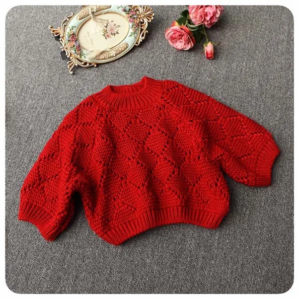Bbay/осенне-зимний свитер для девочек; вязаный свитер с рукавами «летучая мышь» и круглым вырезом; пуловер с высоким воротником для малышей; свитер; детские пуловеры; рубашка