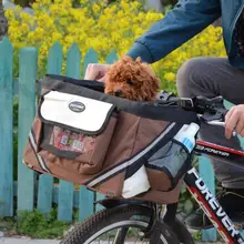 Тканевая велосипедная корзина из полиэтиленовых трубок сумки для собака мелких пород сумка кошка собака сумка-переноска для кошек, сумка рюкзак авиакомпании сумка через плечо сумка-тоут Прямая