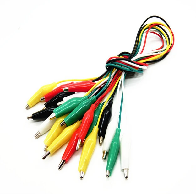 

1set 10pcs Alligator Clips Electrical DIY Test Leads Alligator Double-ended Crocodile Clips Roach Clip Test Jumper Wire BrandNew