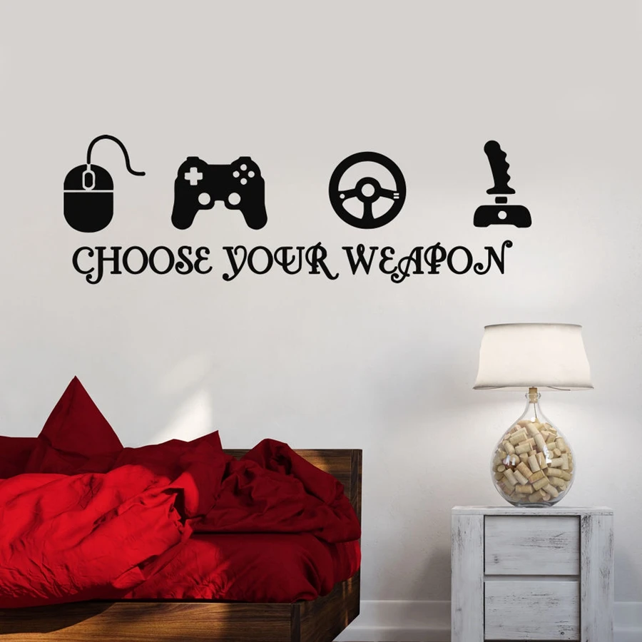 Gamer Vinyl Wall Stickers Video Game ...