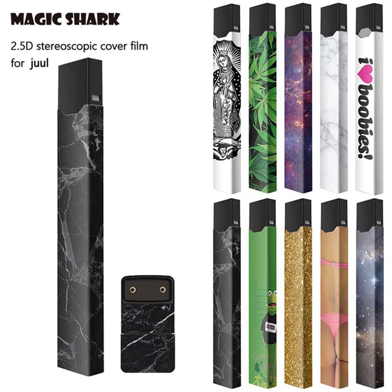 

Star Space Series Marble Green Frog Beauty Sticker Case Cover Suitable For Juul