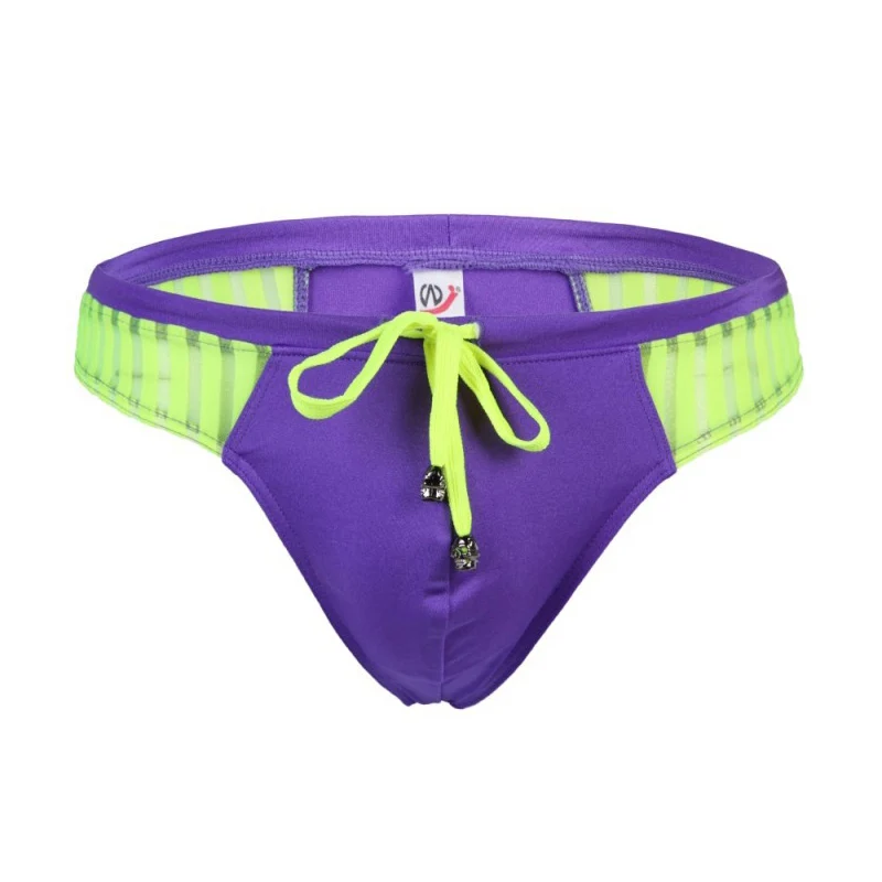 Сексуальная одежда для плавания мужские стринги с мешочком для плавания купальник бикини пляжные шорты для серфинга для плавания ming - Цвет: Purple