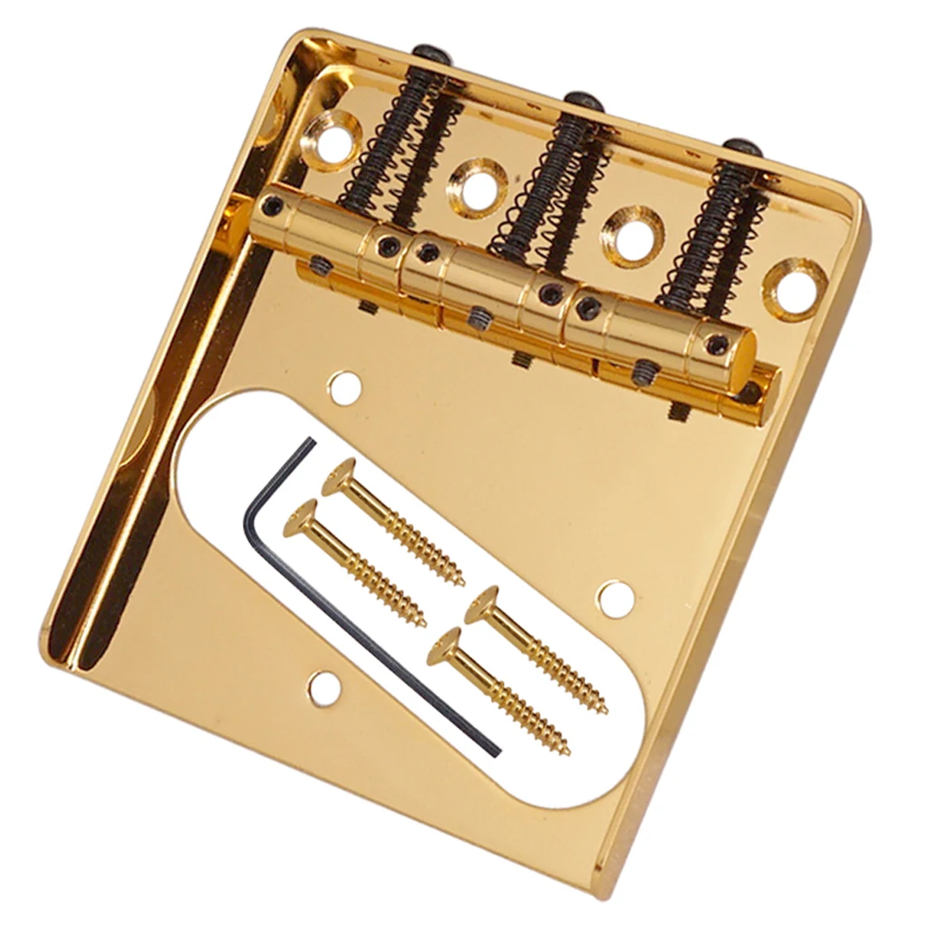 3 String Electric Guitar Saddle Tremolo Fixed Bridge for TL TELE Telecaster Guitar