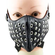 Черная вуаль невесты Маска Панк Рок маска для лица Rocka Hero фабрика кожаная маска TPU13
