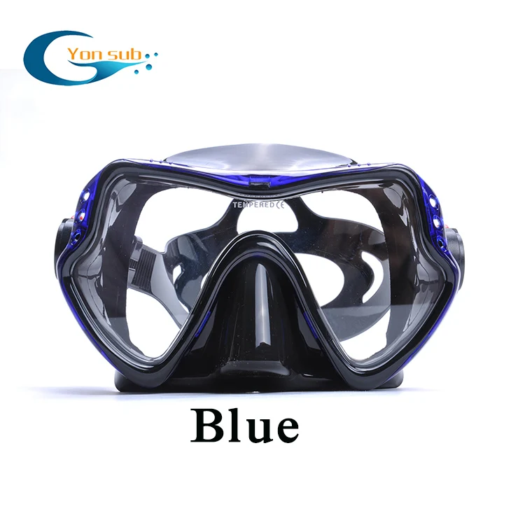 YONSUB профессиональная высококачественная маска для дайвинга маска для подводного плавания, ныряния с дыхательной трубкой очки для плавания высокая производительность - Цвет: Красный