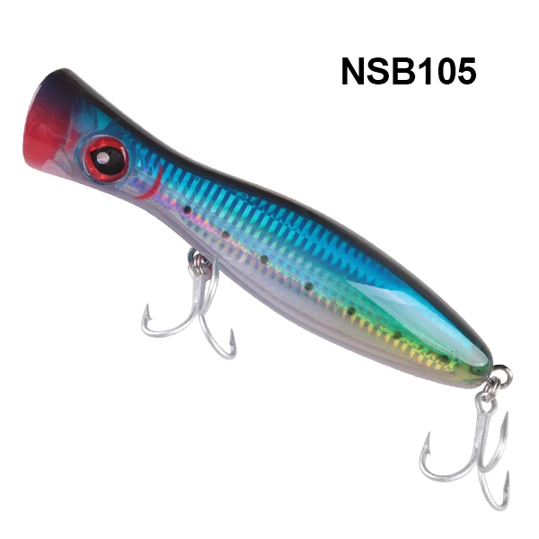 NSB105 NOEBY плавающий Поппер приманка 200/160/120 мм 154/78/43гр морские рыболовные приманки isca искусственные приманки Шум рывком приманки крючок для рыбной ловли Peche - Цвет: NSB105