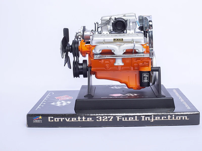 Редкий 1/6 CORVETTE 327 впрыска топлива LIBERTY Аутентичные литой модели двигателя|engine