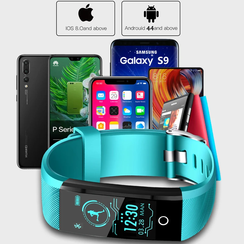 2019 Smart Watch Men Sport Watch Waterproof Fitness Blood Pressure Heart Rate Monitor Pedometer Information Reminder Smart Watch