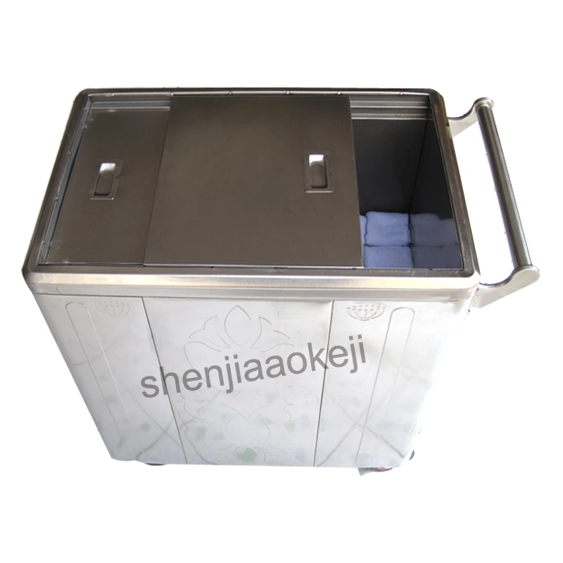 

Commercia steam towel car Stainless steel wet towel heating cabinet Hotel barber beauty shop towel steamer disinfection cabinet