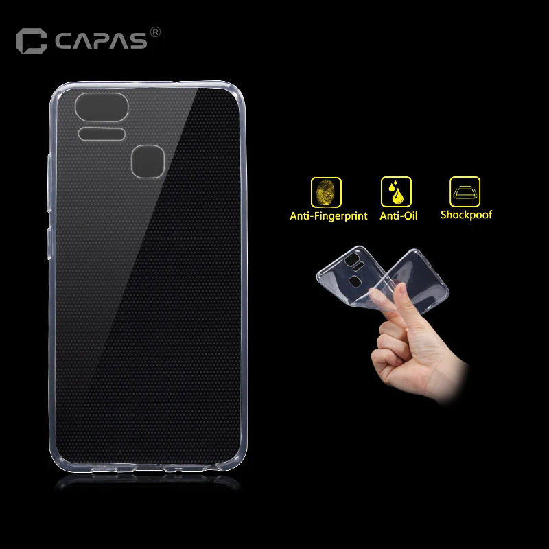 

for ASUS Zenfone 3 Zoom ZE553KL Case Transparent TPU Soft Silicone Back Cover for ZenFone AR ZS571KL Case Clear Shield CAPAS