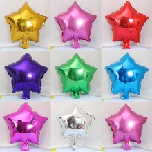 10 pollici Star Decorazioni della Festa di Compleanno Del Capretto Foglio di Palloncini Decorazione di Cerimonia Nuziale Palloncini Di Compleanno Decorazioni Festa Di Natale Per Gli Adulti(China)