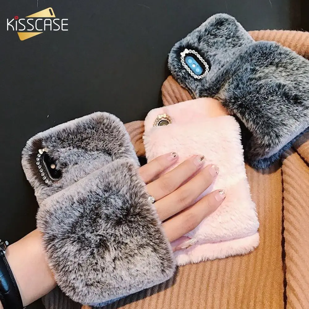 Winter Fur Case For iPhone X XS Max XR Luxury Flurry Phone Cases 7 8 6S 6 Plus Girly Cute Cover Accessories |