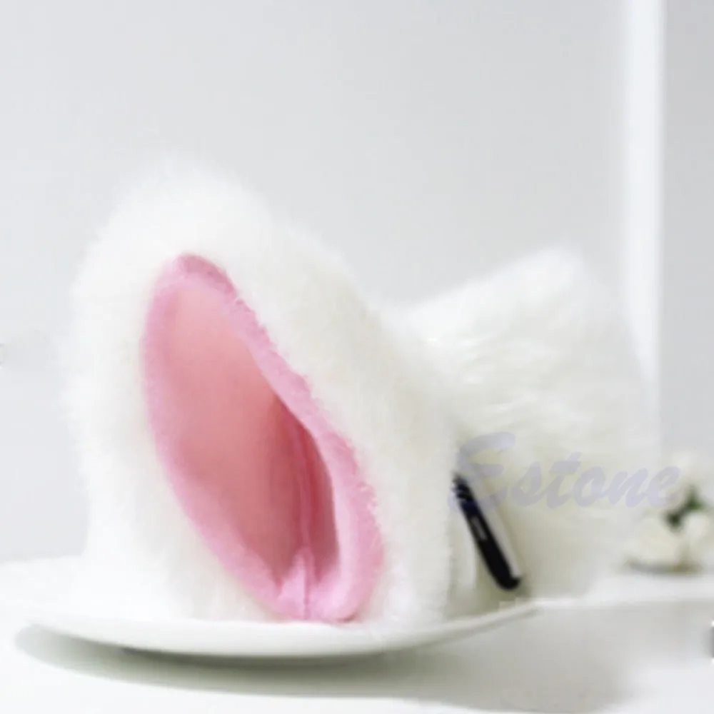 GOHAND Cosplay Party Cat Fox Long Fur Ears Neko Costume Hair Clip Halloween -Zentai shop online
