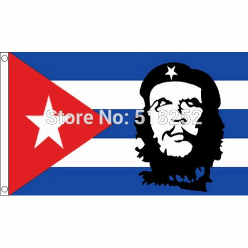 

Cuba Che Guevara Flag 3x5 FT 150X90CM Banner 100D Polyester flag brass grommets 017, free shipping