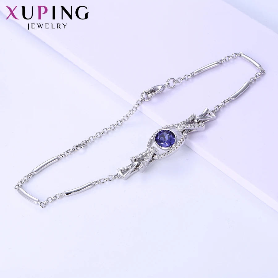 Мода Xuping браслет специальный дизайн стильные кристаллы от Swarovski Роскошные ювелирные изделия для женские рождественские подарки S142.7-75159