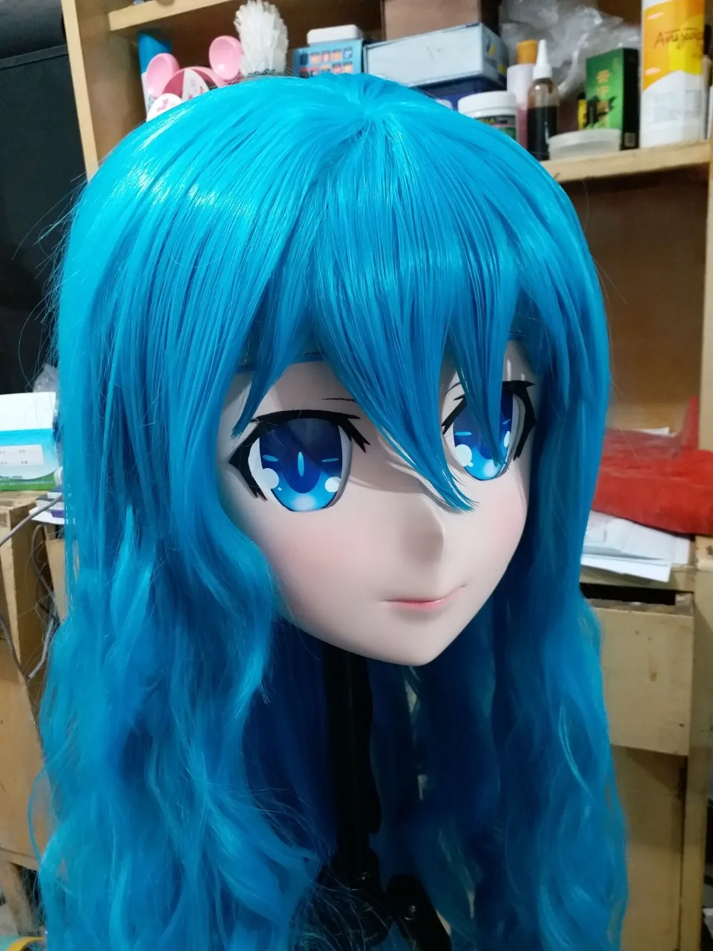 NEW-04) ручная работа женская силиконовая маска с полной головкой ...