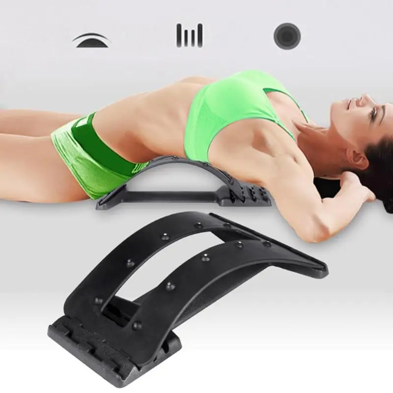 Back Massage Magic Stretcher Fitness Equipment Stretch Fitness Equipment Relax Backbone Stretcher Lumbar Support Pain Relief