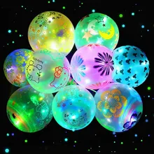 10 светодио дный светодиодных шаров светсветодио дный ящиеся красочные светодиодные красочные вспышки Свадебные украшения огни шар детский день светящиеся креативные шары