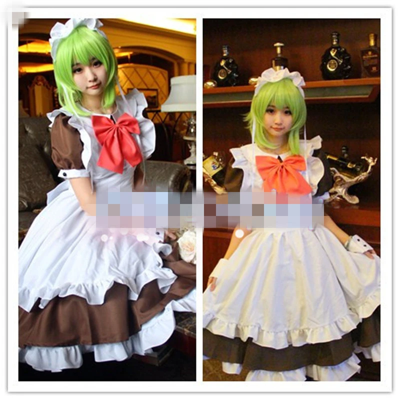 

Anime Cosplay Costume VOCALOID Bad End Night Megpoid/Gumi Lolita Dress Handmaid's Dress Z