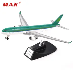 Для сбора AerLingus A330-300 зеленый Аэробус модель отлитая модель самолета плоскости коллекционная игрушка 14 см для любителей мальчиков подарки