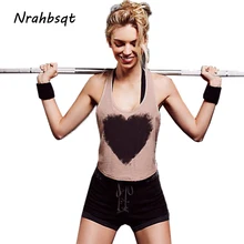 NRAHBSQT без рукавов Спортивный жилет, пробежек, занятий йогой, одежда топы спортивные для Для женщин впитывает пот и впитывающий пот и влагу фитнесc укороченный Топ майка для занятий йогой Верхняя часть одежды YN026