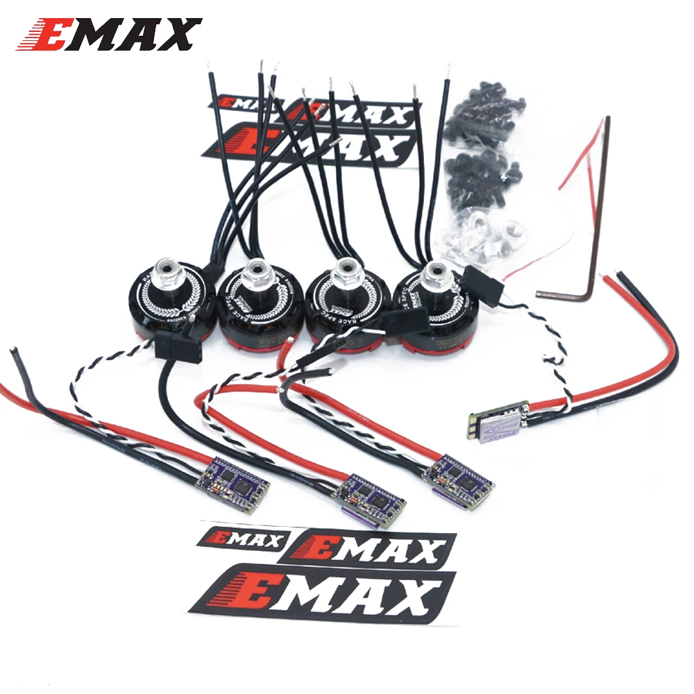 4 компл./лот EMAX RS2205S 2300KV/2600KV RaceSpec бесщеточный двигатель с пулей 30A BLHELI_S D-SHOT Мощность комбо для Квадрокоптер с дистанционным управлением