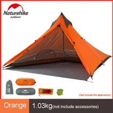 Naturehike Spire палатка для кемпинга 20D силиконовая нейлоновая палатка против сильного дождя на открытом воздухе альпинистская рыбалка пикника NH17T03-L