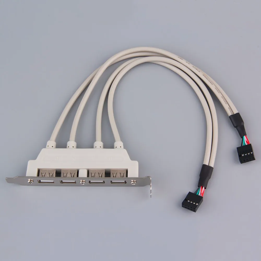 4-Порты и разъёмы USB2.0 материнская плата сзади Панель скользящая Скоба хост-адаптер