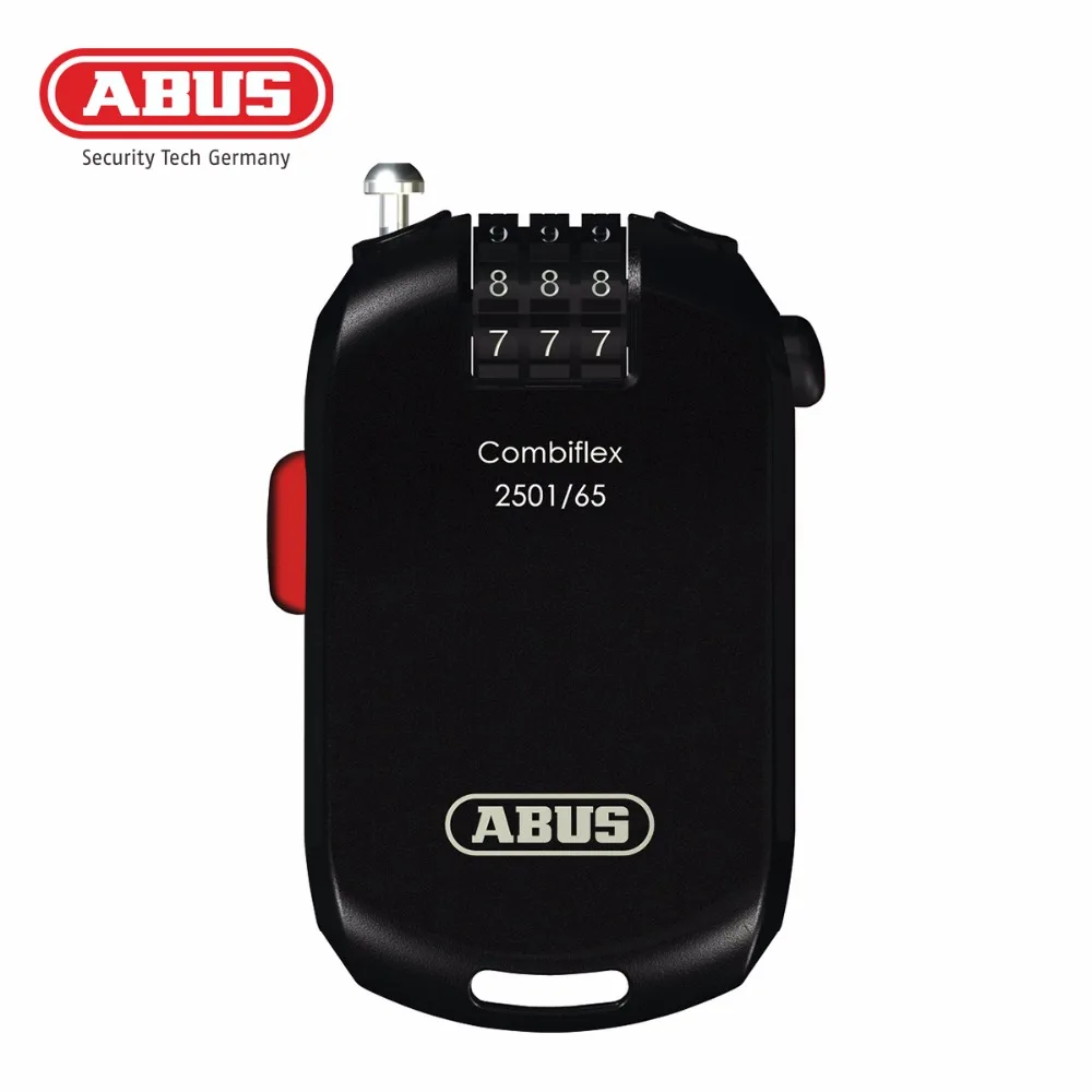Оригинальный Abus CombiFlex 2501 мини замок с паролем безопасный велосипедный стальной