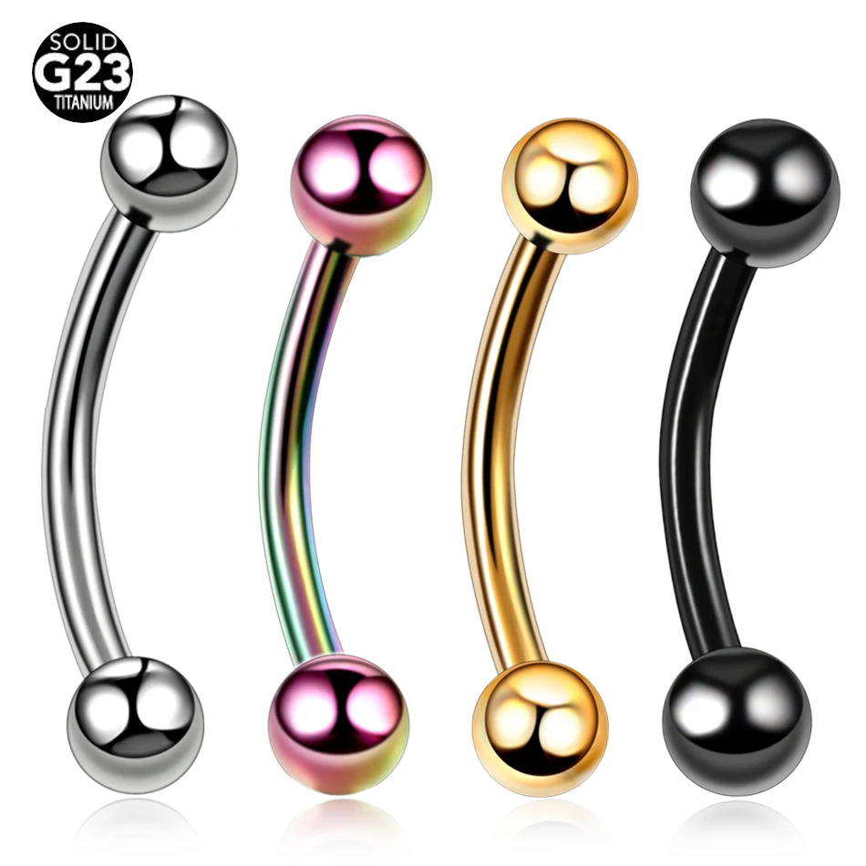 

1PC G23 Titanium Piercing Septo Nose Lip Eyebrow Ear Septum Cartilage Helix Captive Hoop Rings Labret Nariz Body Jewelry