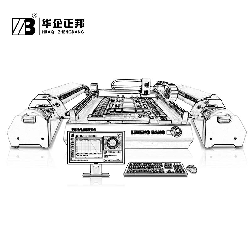 ZB3245TS высокоточная машина для установки и выбора видения монтажа печатной платы