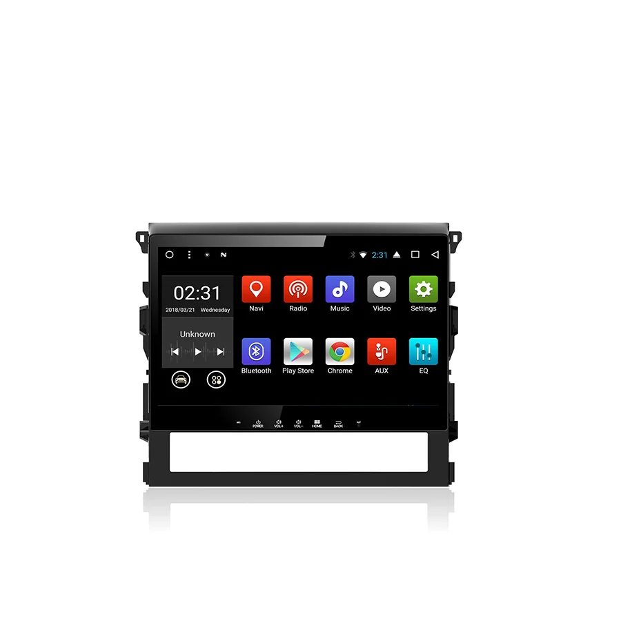 Discount Tesla 10.2 inch 2G+32G Touch Screen Android 7.1 Car DVD GPS Audio Bluetooth Multimedia  For Toyota LAND CRUISER 2016 2