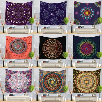 

Indian Bohemian Mandala Tapestry Wall Hanging Sandy Beach Throw Rug Blanket Camping Tent Travel Yoga Mattress Mandala Tapestry