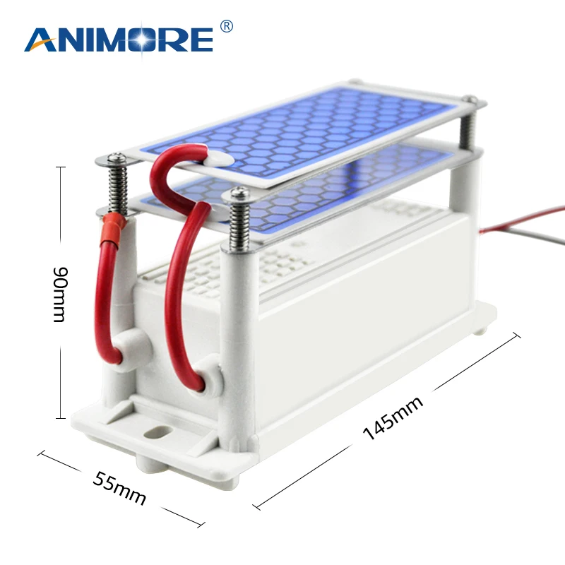 Генератор озона ANIMORE 220 В/110 в 10 г двойная интегрированная керамическая пластина озоновый озонатор воздуха для бытовой воды очиститель воздуха