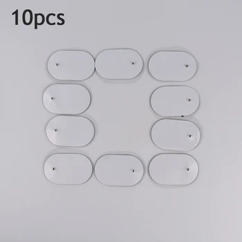 

10Pcs/lot Reusable Self Adhesive Tens Electrode Pads For Digital Physiotherapy Body Massager Nerve Muscle Stimulator 3.5mm Plug