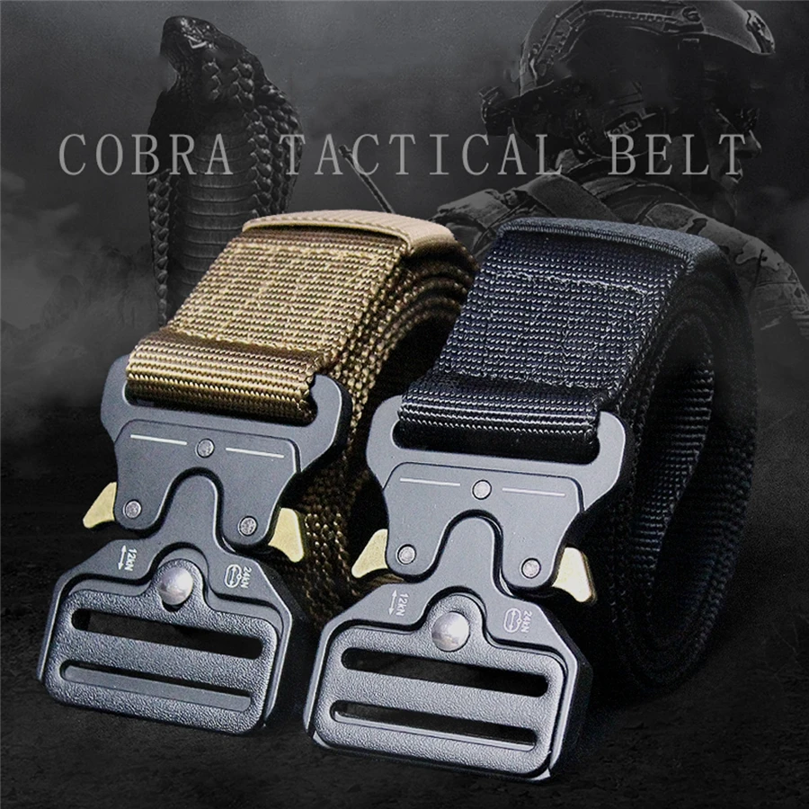 

Swat Knock Off Army Belt Military Equipment Men's Heavy Duty Us Soldier Combat Tactical Belts Sturdy 100% Nylon Waistband 4.5cm