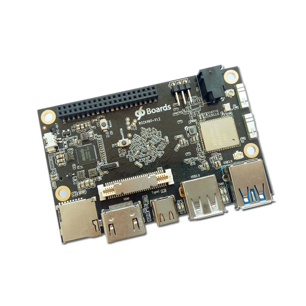  ROCK960 Board Smallest RK3399 solution 96Boards (2GB or 4GB LPDDR3 @ 1866MHz ) HDMI 2.0 up to 4K Su
