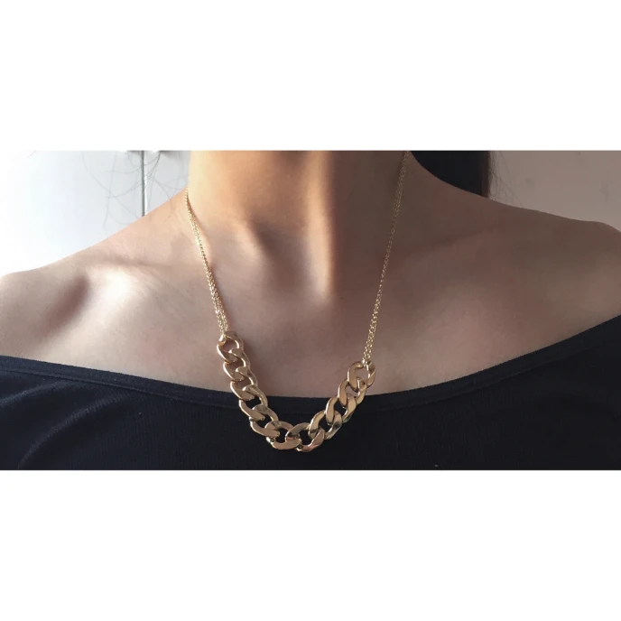 

Timeless Wonder Stunning simple curved chained choker bib Necklace Women Jewelry party bijoux trendy classy gown gift top 5449