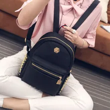 Femmes Sac À Dos En Cuir Rivets Décoration Multifonctionnel Voyage Sac À Dos Populaire Étoile Style 2016 Vente Chaude