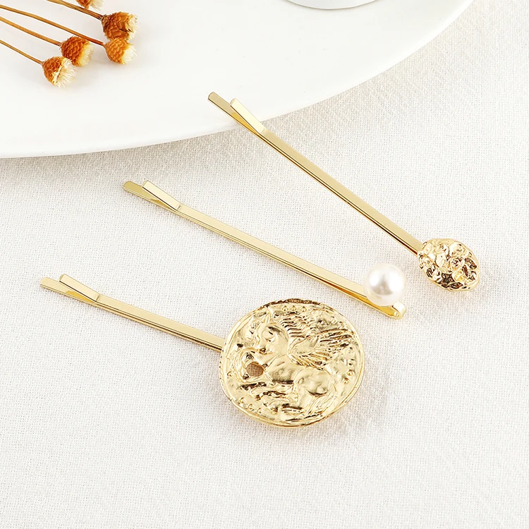 

3Pcs/Set Fashion Pearl Hair Clip For Women Girls Elegant Beauty Styling Barrette Stick hair pins tiara hair ornaments 138157
