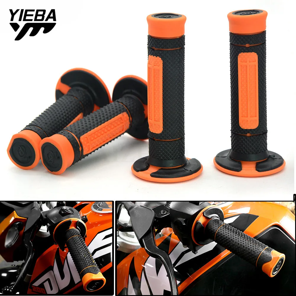 22MM Motorcycle Hand Grips Handle Rubber Bar Grip FOR YAMAHA YZ426F/450F YZ250X YZ250FX YZ450FX KAWASAKI KX65 KX85/100 KX125/250
