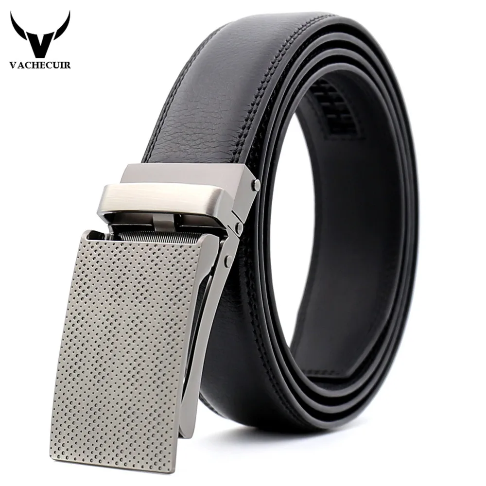 Belt 2017 New Brand Designer Automatic Buckle Leather Men Belt 110cm