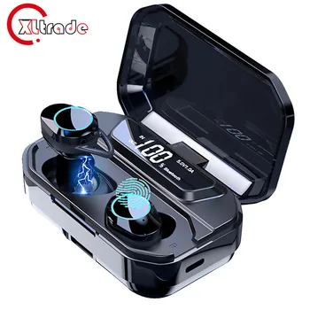 

G02 TWS 5.0 Bluetooth 9D Stereo Noise Cancelling Earphone Wireless Headphones IPX7 Waterproof With Mic Headset For Smart Phone