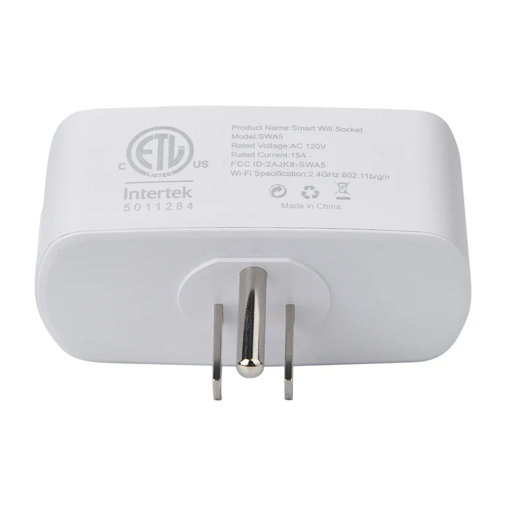 Удобный дизайн дропшиппинг Smart Plug wi-fi-розетка, совместимая с Alexa Echo/Google Home с функцией таймера 18#823